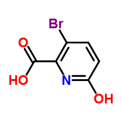 3-Bromo-6-hydroxy-2-pyridinecarboxylicacid Structure