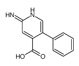 2-amino-5-phenylpyridine-4-carboxylic acid结构式