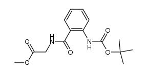 N-(tert-Butoxycarbonyl)anthraniloyl-glycin-methylester Structure