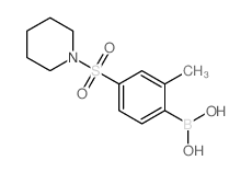 (2-Methyl-4-(piperidin-1-ylsulfonyl)phenyl)boronic acid Structure