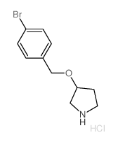 3-[(4-Bromobenzyl)oxy]pyrrolidine hydrochloride结构式