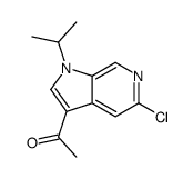 1-(5-氯-1-异丙基-1H-吡咯并[2,3-c]吡啶-3-基)乙酮结构式