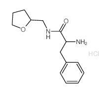 2-Amino-3-phenyl-N-(tetrahydro-2-furanylmethyl)-propanamide hydrochloride结构式