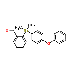 {2-[Dimethyl(4-phenoxyphenyl)silyl]phenyl}methanol结构式