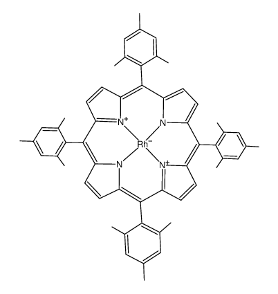 (tetramesitylporphyrinato)rhodium(I)结构式