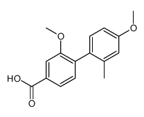 3-methoxy-4-(4-methoxy-2-methylphenyl)benzoic acid Structure