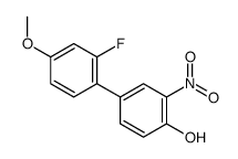 4-(2-fluoro-4-methoxyphenyl)-2-nitrophenol结构式