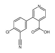 3-(4-chloro-3-cyanophenyl)pyridine-4-carboxylic acid Structure