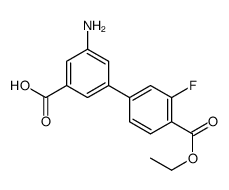 3-amino-5-(4-ethoxycarbonyl-3-fluorophenyl)benzoic acid Structure