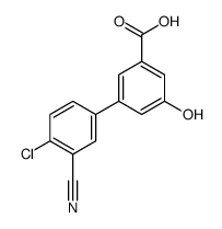 3-(4-chloro-3-cyanophenyl)-5-hydroxybenzoic acid结构式