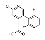 2-chloro-5-(2,6-difluorophenyl)pyridine-4-carboxylic acid Structure