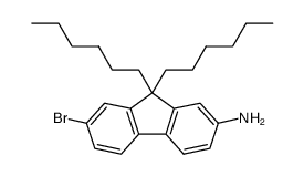 7-bromo-9,9-dihexyl-9H-fluoren-2-amine结构式