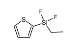 ethyl(difluoro)(2-thienyl)silane结构式