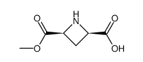 2,4-Azetidinedicarboxylicacid,monomethylester,cis-(9CI) structure