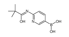 {6-[(2,2-Dimethylpropanoyl)amino]-3-pyridinyl}boronic acid结构式