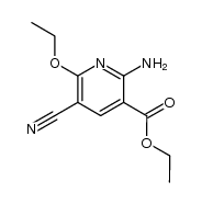 ethyl 2-amino-5-cyano-6-ethoxynicotinate结构式