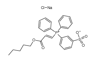 (2-carbopentoxyethenyl)diphenyl(3-sulfophenyl)phosphonium chloride, sodium salt结构式