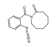 N-(o-azidobenzoyl)-2-azacyclooctanone结构式