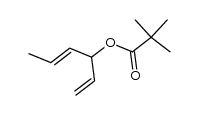 (E)-1,4-hexadien-3-yl 2,2-dimethylpropanoate结构式