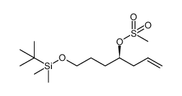(R)-7-((tert-butyldimethylsilyl)oxy)hept-1-en-4-yl methanesulfonate Structure