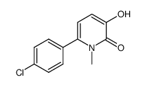 6-(4-chlorophenyl)-3-hydroxy-1-methylpyridin-2(1H)-one结构式