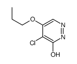 5-chloro-4-propoxy-1H-pyridazin-6-one结构式
