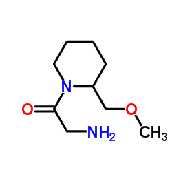 2-Amino-1-[2-(methoxymethyl)-1-piperidinyl]ethanone结构式