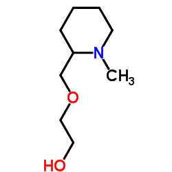 2-[(1-Methyl-2-piperidinyl)methoxy]ethanol Structure