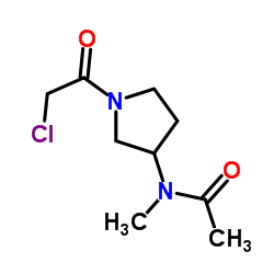 N-[1-(Chloroacetyl)-3-pyrrolidinyl]-N-methylacetamide结构式