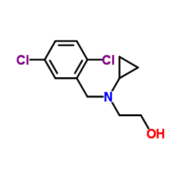 2-[Cyclopropyl(2,5-dichlorobenzyl)amino]ethanol结构式