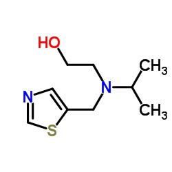 2-[Isopropyl(1,3-thiazol-5-ylmethyl)amino]ethanol Structure