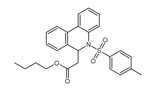 n-butyl 2-(5,6-dihydro-5-tosylphenanthridin-6-yl)acetate Structure