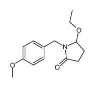 5-ethoxy-1-[(4-methoxyphenyl)methyl]pyrrolidin-2-one Structure