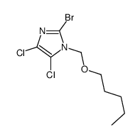 2-bromo-4,5-dichloro-1-(pentoxymethyl)imidazole Structure