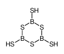 2,4,6-tris-sulfanyl-1,3,5,2,4,6-trithiatriborinane structure