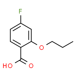 4-Fluoro-2-n-propoxybenzoic acid Structure