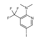5-iodo-N,N-dimethyl-3-(trifluoromethyl)pyridin-2-amine Structure