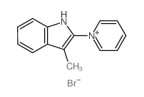 Pyridinium,1-(3-methyl-1H-indol-2-yl)-, bromide (1:1)结构式