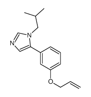 1-(2-methylpropyl)-5-(3-prop-2-enoxyphenyl)imidazole Structure