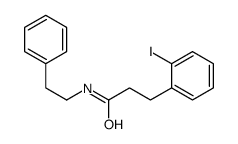 3-(2-iodophenyl)-N-(2-phenylethyl)propanamide结构式