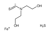 [bis(2-hydroxyethyl)amino]methanethione,sulfanylideneiron(1+)结构式