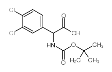 2-(Boc-amino)-2-(3,4-dichlorophenyl)acetic Acid structure