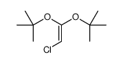 2-[2-chloro-1-[(2-methylpropan-2-yl)oxy]ethenoxy]-2-methylpropane结构式