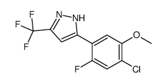 3-(4-chloro-2-fluoro-5-methoxyphenyl)-5-(trifluoromethyl)-1H-pyrazole Structure