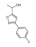 1-(3-(4-fluorophenyl)isoxazol-5-yl)ethanol结构式