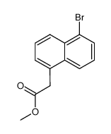 5-Bromo-1-Naphthaleneacetic Acid Methyl Ester结构式