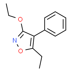 Isoxazole, 3-ethoxy-5-ethyl-4-phenyl- (9CI) structure