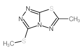 1,2,4-Triazolo[3,4-b][1,3,4]thiadiazole,6-methyl-3-(methylthio)-结构式