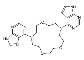 7,13-bis(7H-purin-6-yl)-1,4,10-trioxa-7,13-diazacyclopentadecane Structure