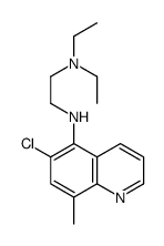 6-Chloro-5-[[2-(diethylamino)ethyl]amino]-8-methylquinoline结构式